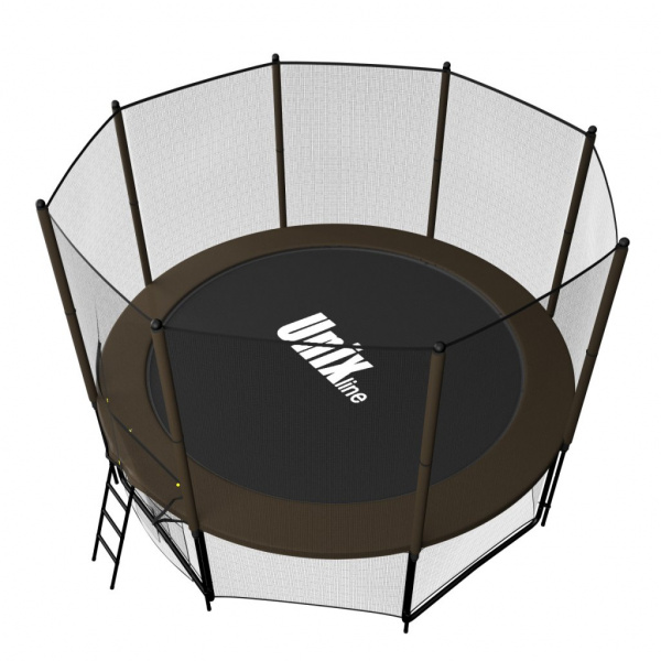 Батут Unix line 8 ft Black&Brown (outside)