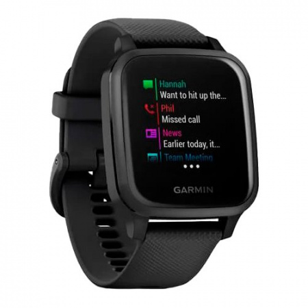 Часы для спорта Garmin Venu Sq Music Black
