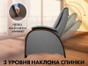 Кресло-качалка (маятник) с массажем Fujimo Balance 2 F2004 TOF Серый
