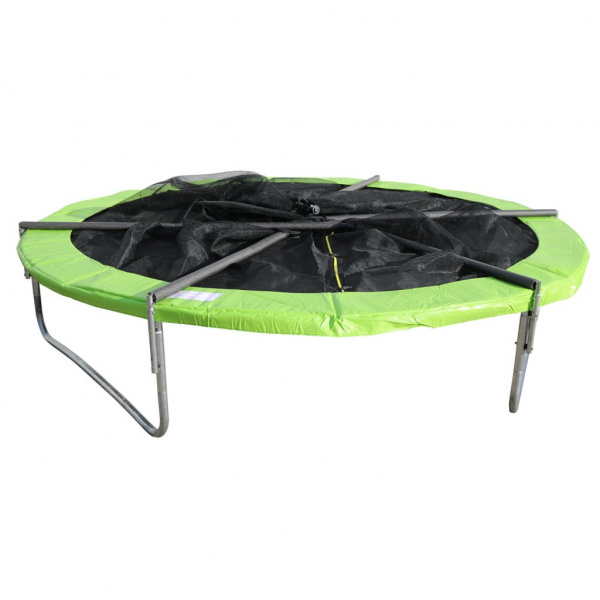 Батут DFC Jump 12ft складной, c сеткой, цвет apple green