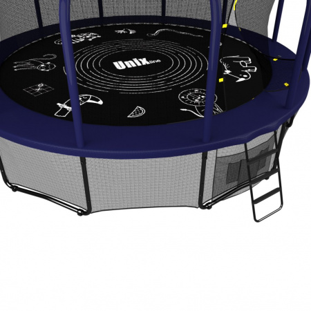 Батут Unix line Supreme Game 10 ft + Basketball (blue)