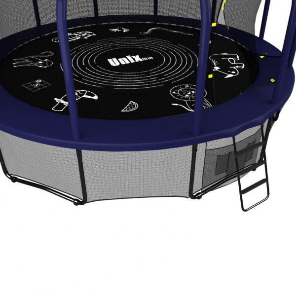 Батут Unix line Supreme Game 12 ft + Basketball (green)