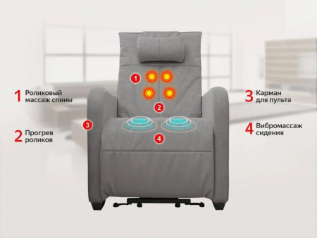 Массажное кресло реклайнер Fujimo Lift Сhair Synergy F3005 FLF Грейси (Sakura 9)