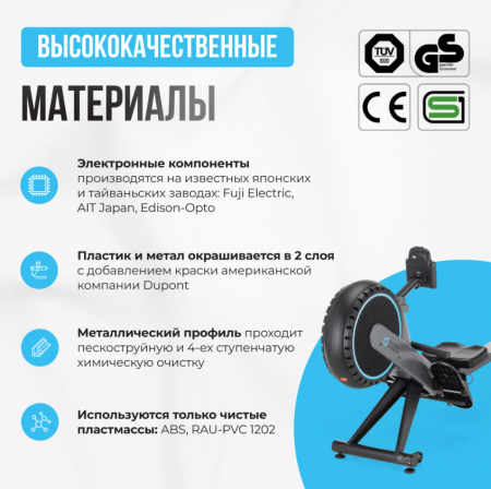 Гребной тренажер домашний Oxygen Fitness Airborne