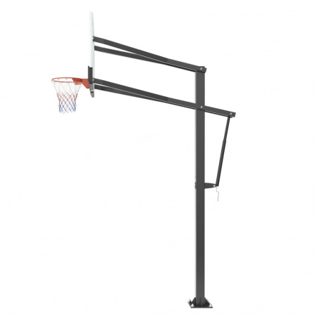 Баскетбольная стойка стационарная Unix Line B-Stand-PC 72"x42" R45 H230-305 см