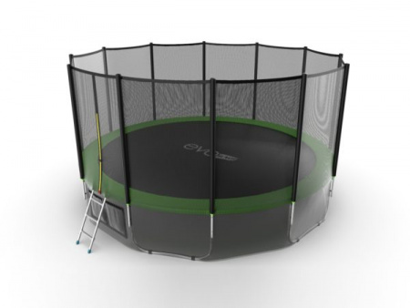Батут с внешней сеткой Evo Jump External 16ft (Green) + нижняя сеть
