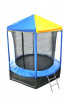 Батут Optifit Like blue 8ft с сине-желтой крышей