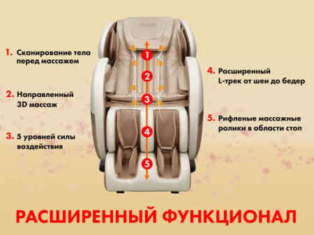 Массажное кресло Fujimo QI F633 Business Edition Шампань