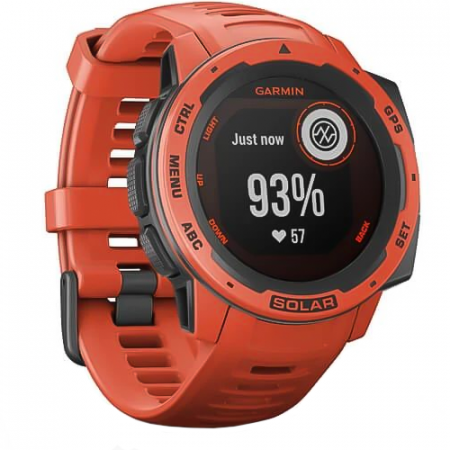 Часы для спорта Garmin Instinct Solar Flame Red