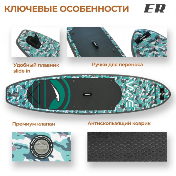 Надувная Sup доска Easy Rider Wave Haki 10.'6" X 31.5"