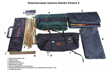Туристическая палатка Alexika Victoria 5 Luxe