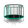 Батут Arland премиум 12ft с внутренней страховочной сеткой и лестницей (Dark green)