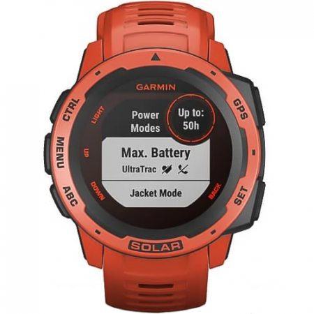 Часы для спорта Garmin Instinct Solar Flame Red