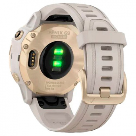 Часы для спорта Garmin Fenix 6S Pro Solar Light Gold Sand