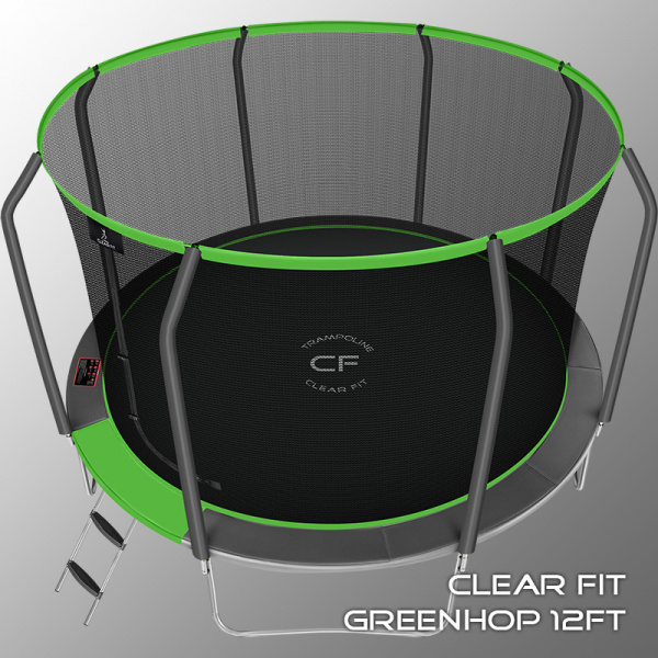 Батут Clear Fit GreenHop 12Ft