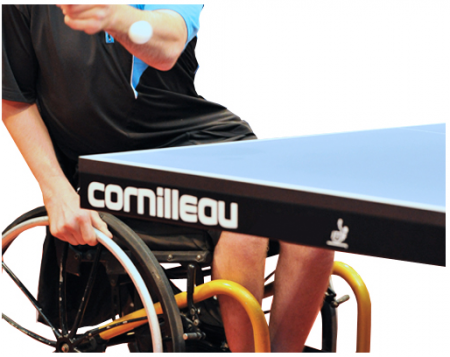 Теннисный стол профессиональный Cornilleau Competition 640 W, ITTF (синий)