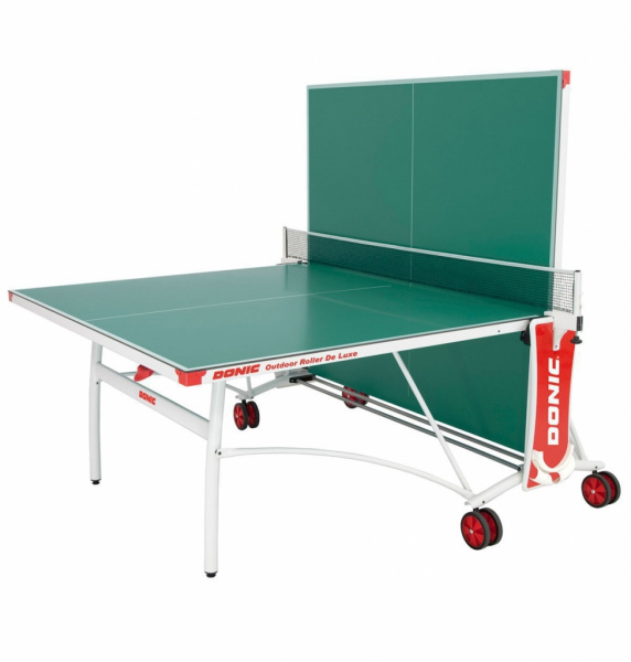 Всепогодный теннисный стол Donic Outdoor Roller De Luxe зеленый