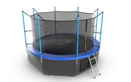 Батут с внутренней сеткой Evo Jump Internal 12ft (Blue) + нижняя сеть