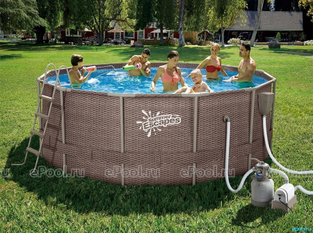 Каркасный бассейн Summer Escapes круглый 366х122 см (комплект), Р20-1248-S