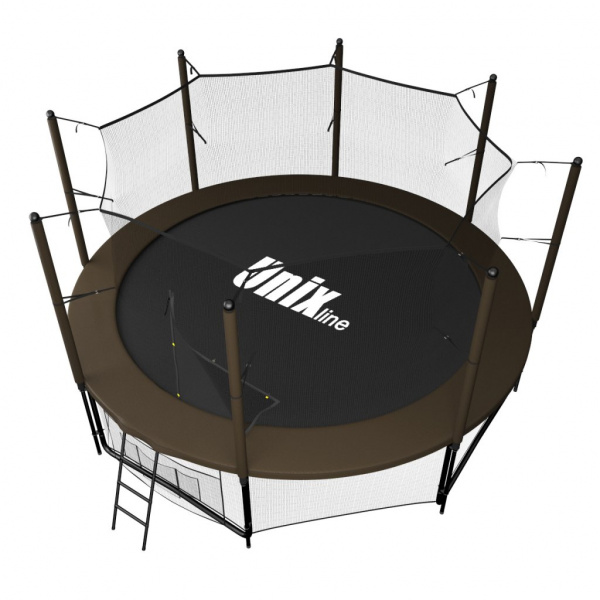 Батут Unix line 12 ft Black&Brown (inside)