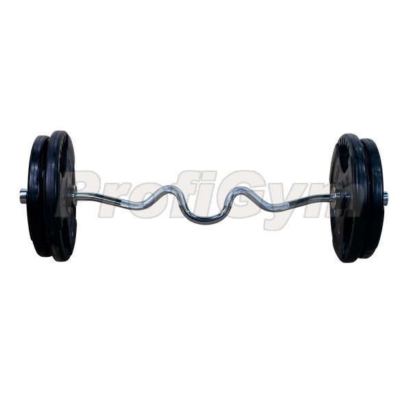Штанга тренировочная ProfiGym EZ-образная 102.5 кг