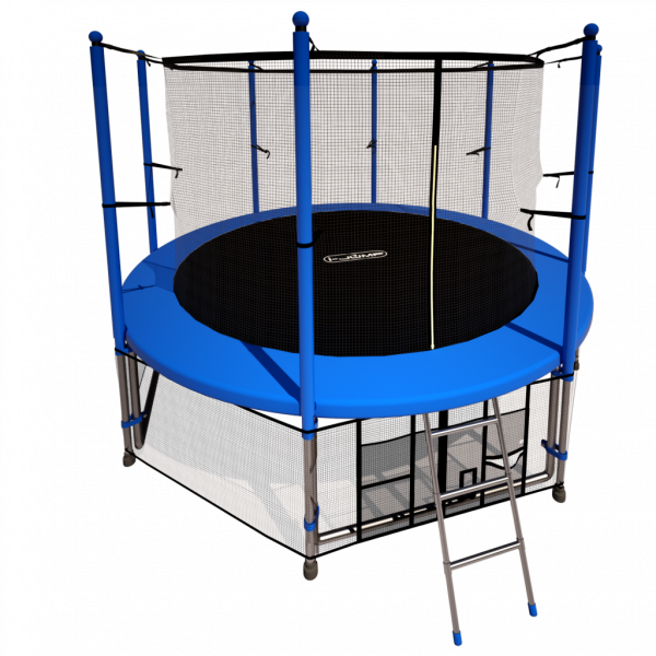 Комплект батут i-Jump 8ft (2.44м) с защитной сетью с лестницей