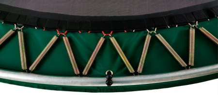 Батут Berg Champion 430 (зеленый) + защитная сетка "Comfort"