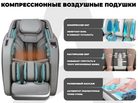 Массажное кресло Fujimo 氣 Giant F600 Серый