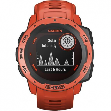 Часы для спорта Garmin Instinct Solar Flame Red