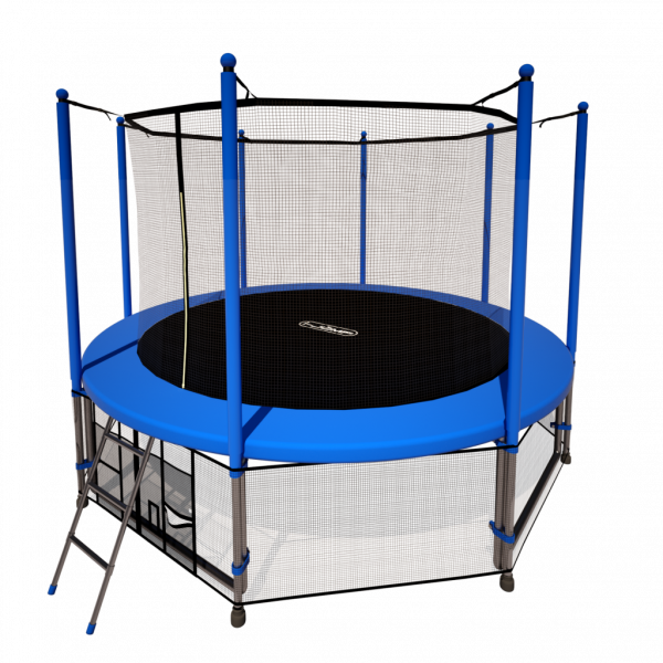 Комплект батут i-Jump 12ft (3.6м) с защитной сетью и лестницей