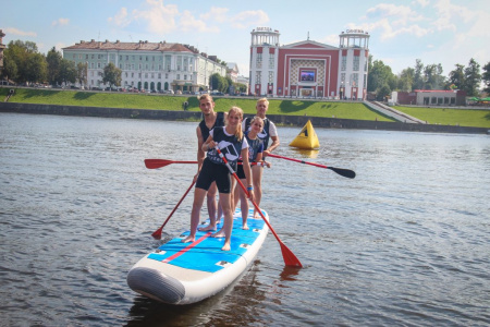 Надувная многоместная Sup доска Atlas Dragon 22'0″ X 34"