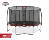 Батут Berg Elite 380 (красный) с защитной сеткой Deluxe