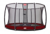 Батут Berg Elite+ InGround Tattoo 430 (красный) с защитной сеткой T-Series