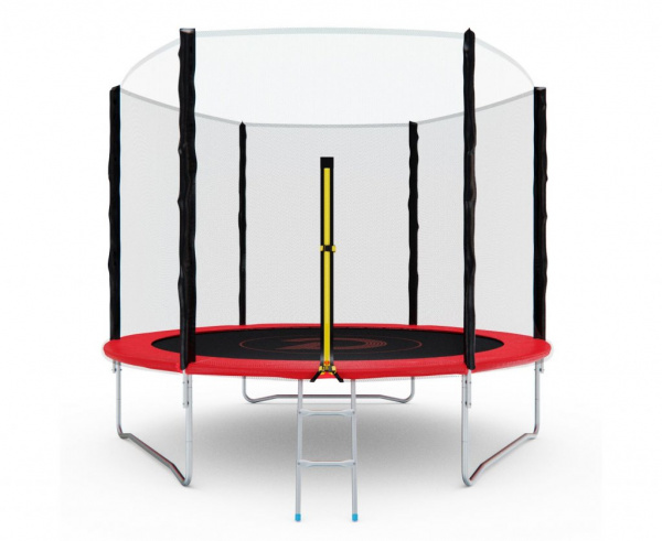 Батут с сеткой DFC Pelpo 10ft с лестницей, Red