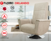 Кресло-реклайнер электрический с массажем Fujimo Orlando F3004 FEF Ваниль