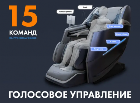 Массажное кресло Fujimo 氣 Combat F700 Серый