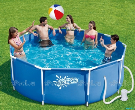 Каркасный бассейн Summer Escapes круглый 396х132 см (фильтр), P20-1352-A