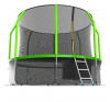 Батут с внутренней сеткой Evo Jump Cosmo 12ft (Green) + нижняя сеть