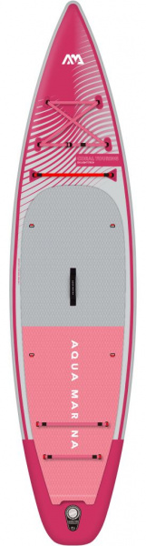 Sup-доска надувная с веслом для туризма Aqua Marina Coral Touring (raspberry) 11'6" S23