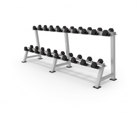 Стойка для хранения проф.гантелей DFC POWERGYM 12,5-50кг, 10 пар (два короба)