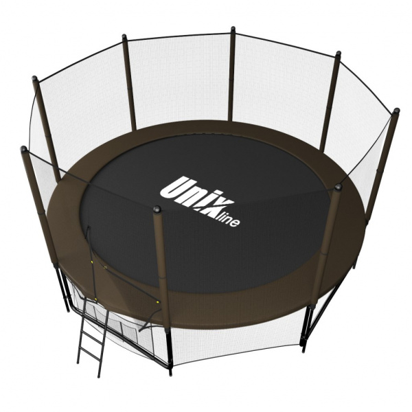 Батут Unix line 12 ft Black&Brown (outside)