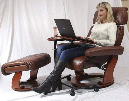 Массажное кресло Recliner Relax Piabora 7511W кремовый