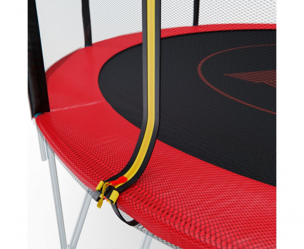 Батут с сеткой DFC Pelpo 12ft с лестницей, Red