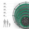 Батут Unixline Supreme Game 8 ft (green)