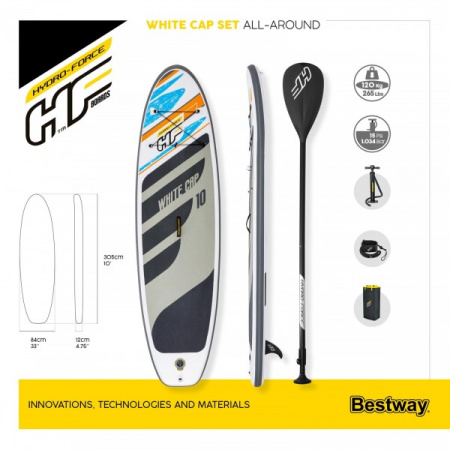 Sup-доска Bestway 65342 BW "White Cap"