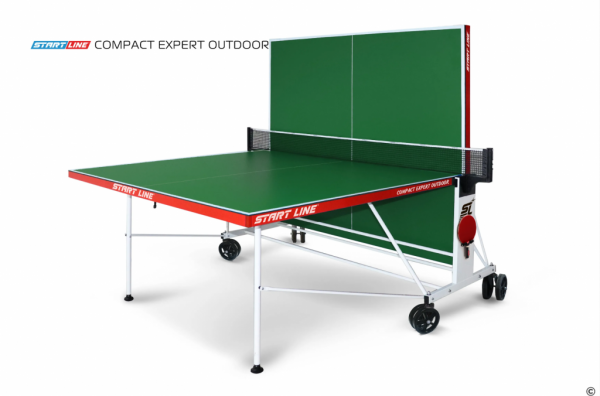 Стол теннисный Compact Expert 6 Всепогодный Зелёный